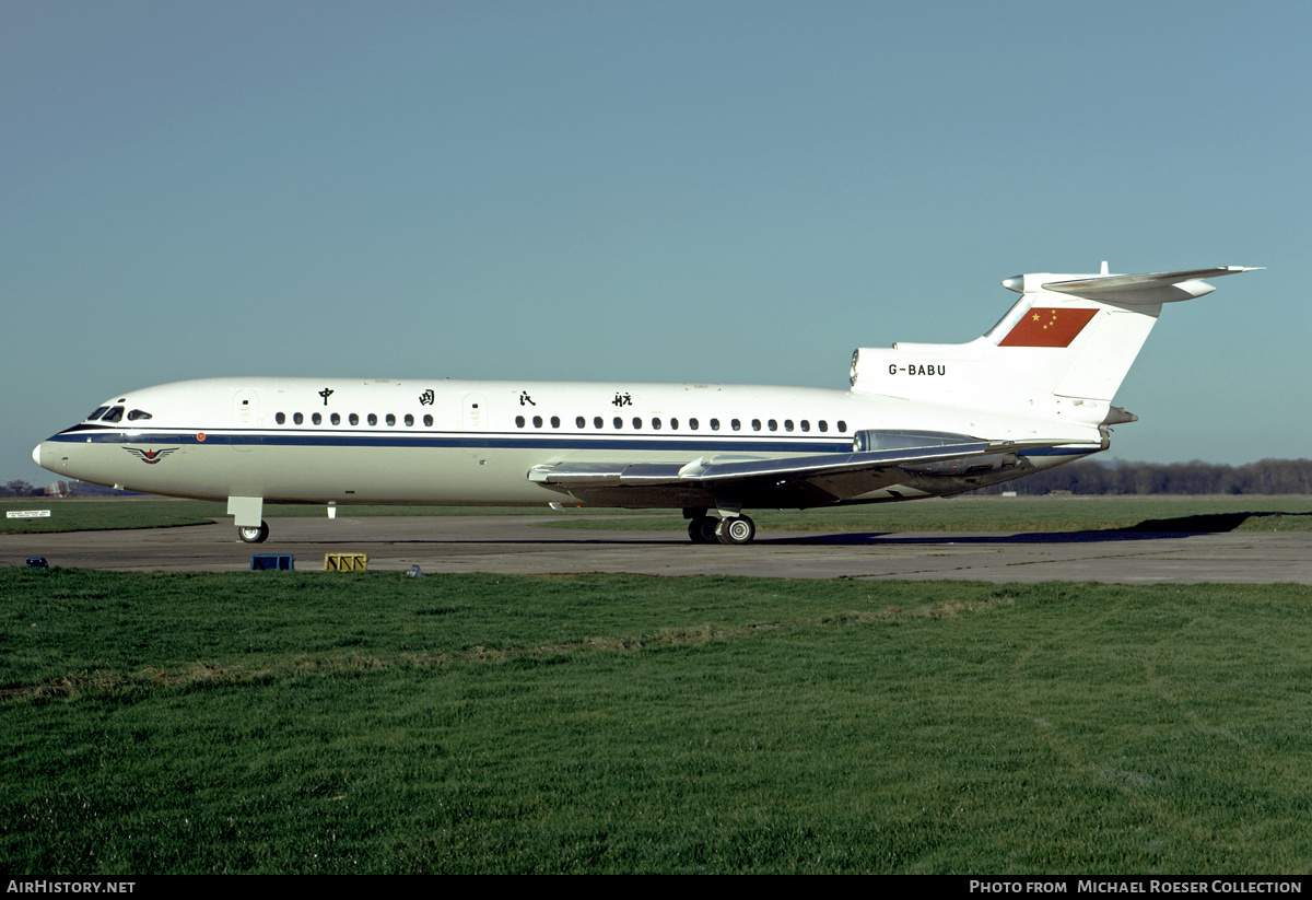 Aircraft Photo of G-BABU | Hawker Siddeley HS-121 Trident 2E | CAAC - Civil Aviation Administration of China | AirHistory.net #657393