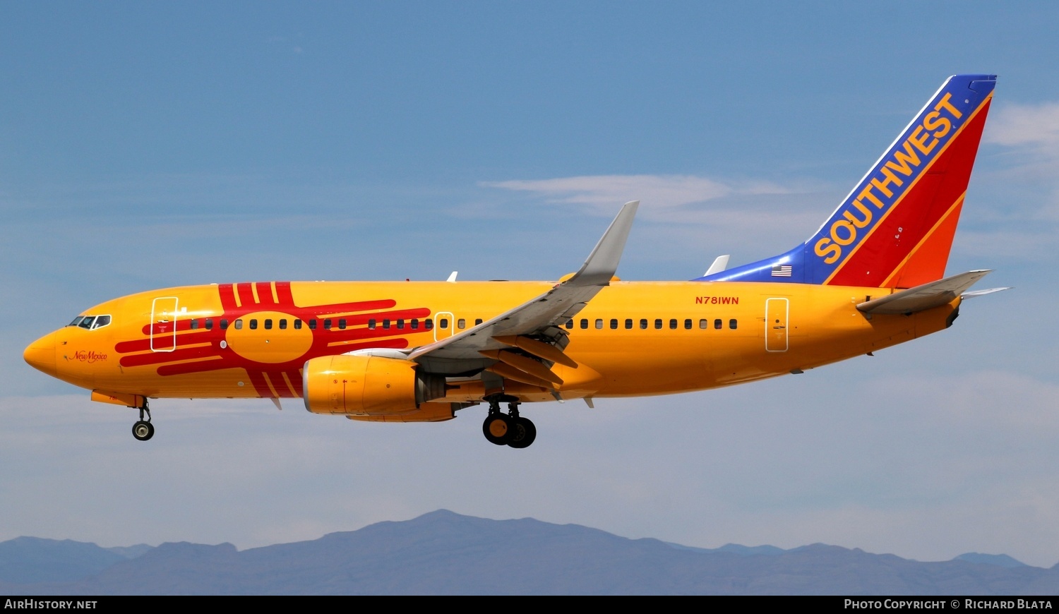 Aircraft Photo of N781WN | Boeing 737-7H4 | Southwest Airlines | AirHistory.net #657486