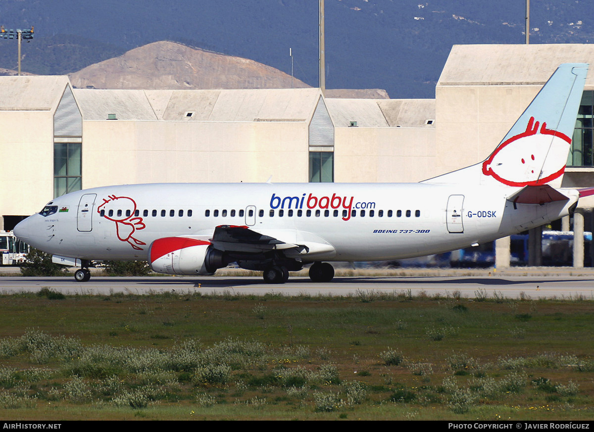 Aircraft Photo of G-ODSK | Boeing 737-37Q | Bmibaby | AirHistory.net #657653