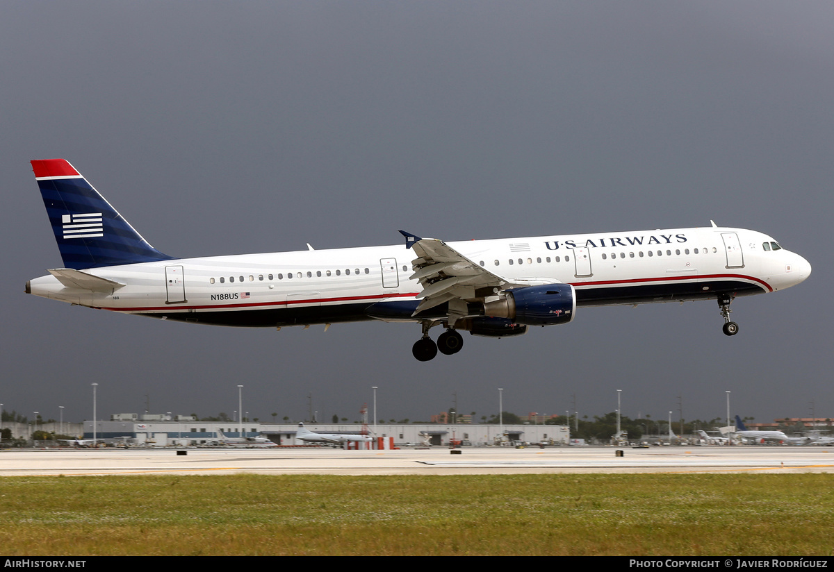 Aircraft Photo of N188US | Airbus A321-211 | US Airways | AirHistory.net #657717