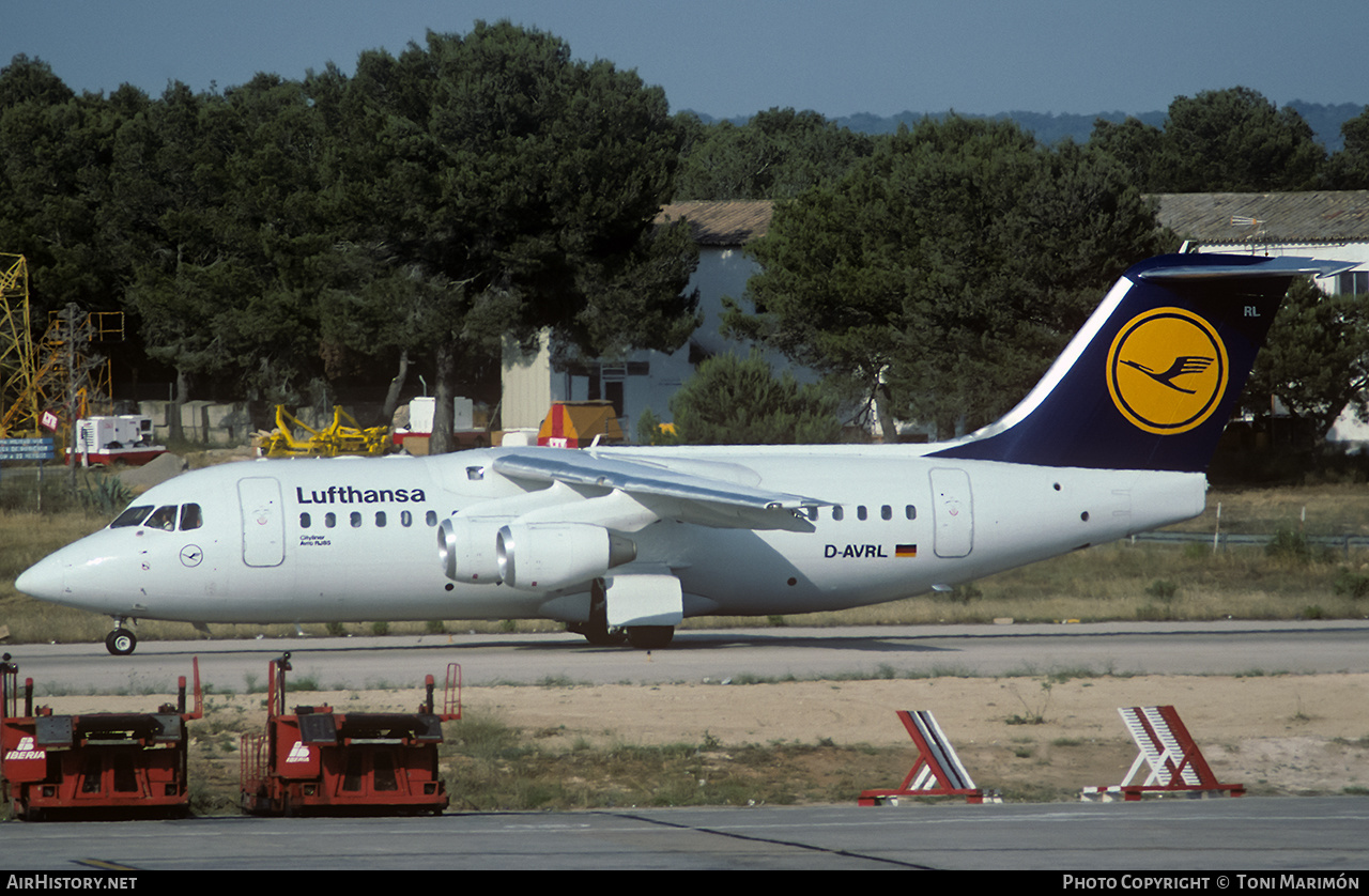 Aircraft Photo of D-AVRL | British Aerospace Avro 146-RJ85 | Lufthansa | AirHistory.net #657746