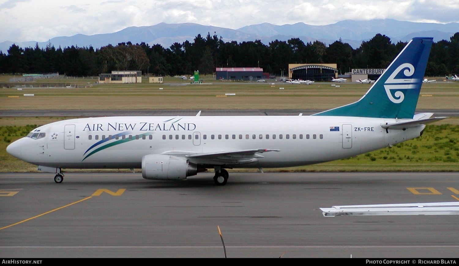 Aircraft Photo of ZK-FRE | Boeing 737-3U3 | Air New Zealand | AirHistory.net #657800