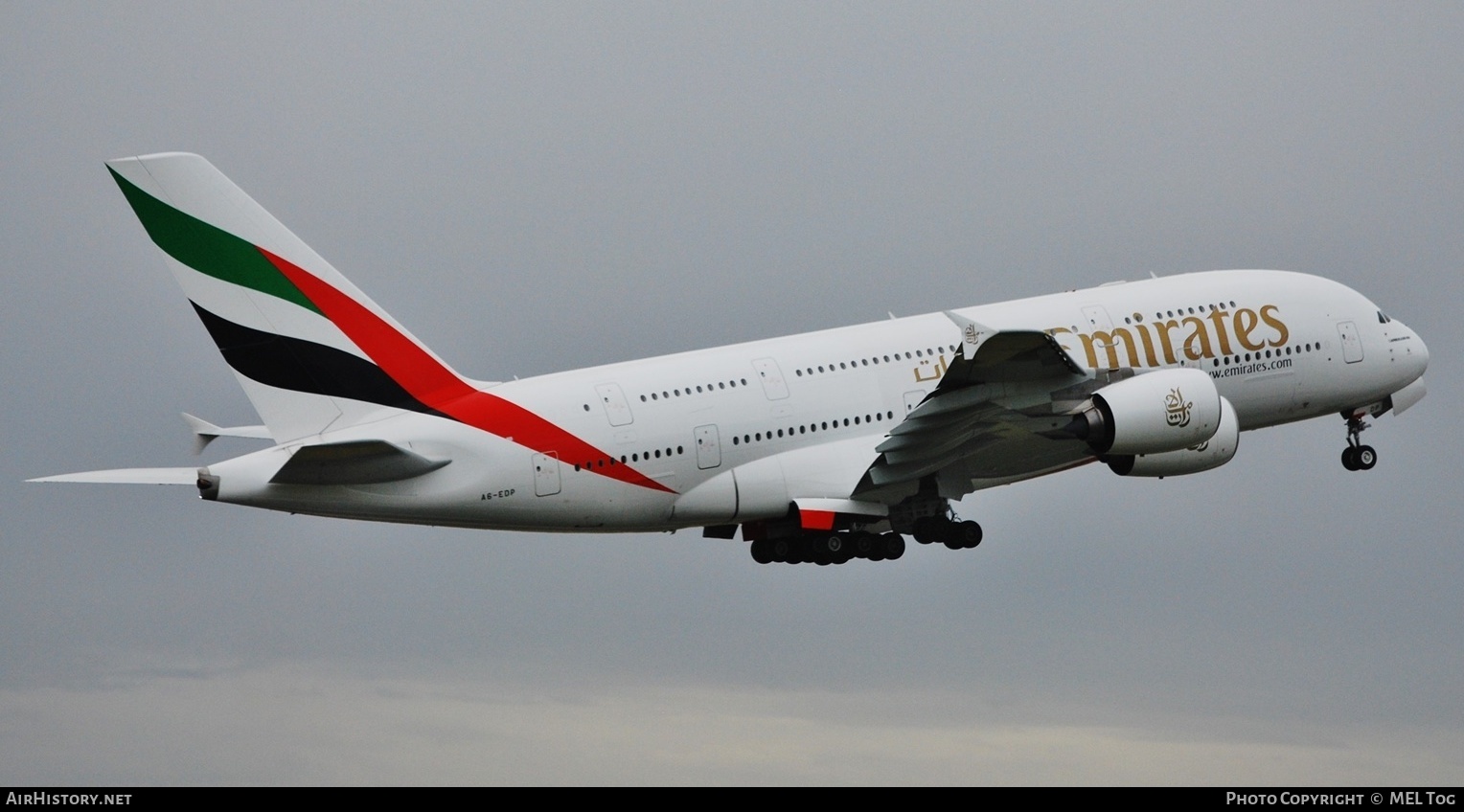 Aircraft Photo of A6-EDP | Airbus A380-861 | Emirates | AirHistory.net #657811