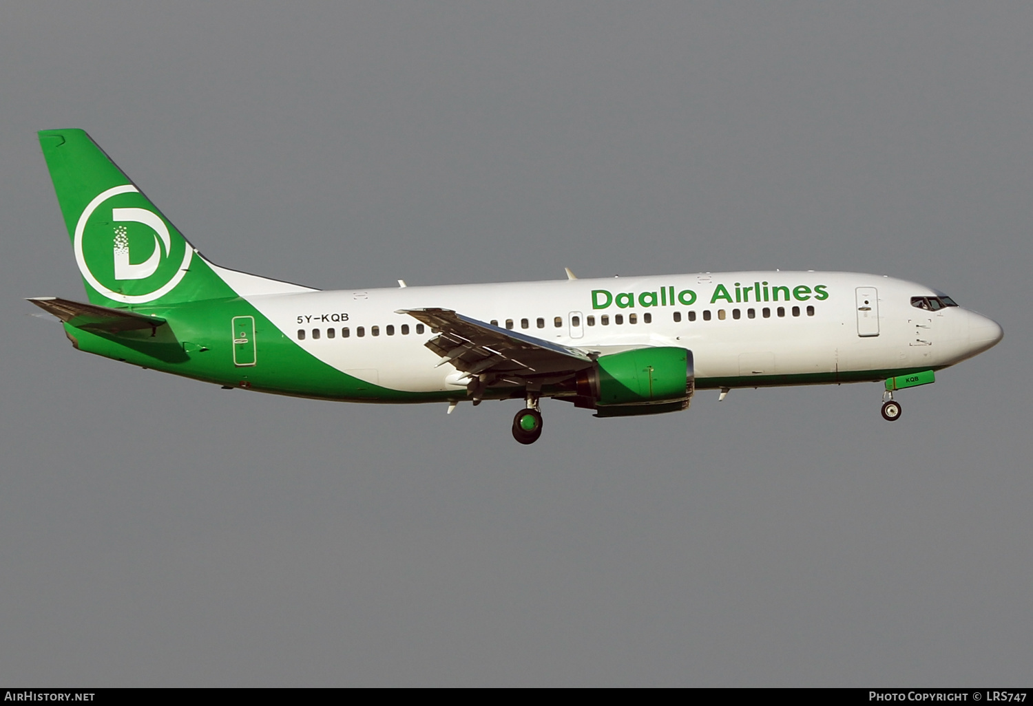 Aircraft Photo of 5Y-KQB | Boeing 737-3U8 | Daallo Airlines | AirHistory.net #657836