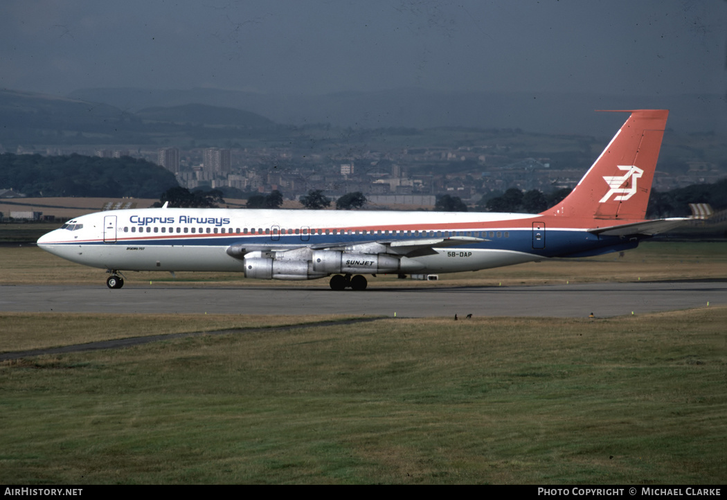 Aircraft Photo of 5B-DAP | Boeing 707-123(B) | Cyprus Airways | AirHistory.net #657852