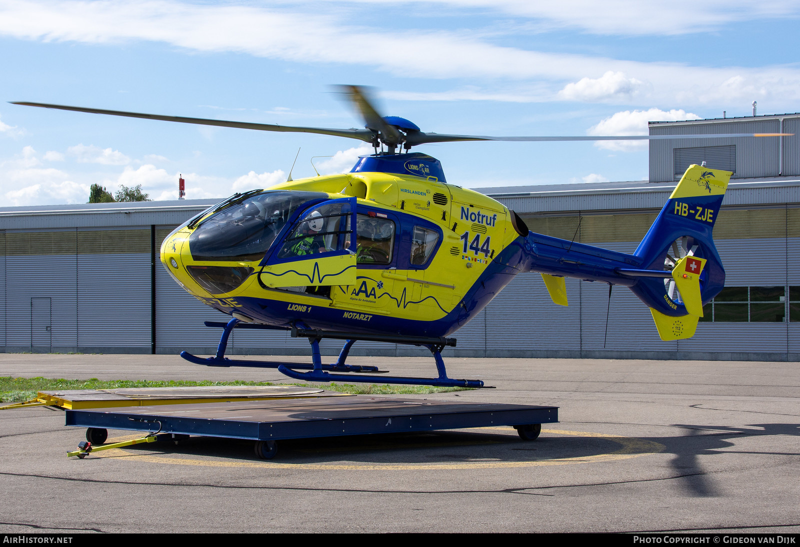 Aircraft Photo of HB-ZJE | Eurocopter EC-135P-1 | AAA - Alpine Air Ambulance | AirHistory.net #657983