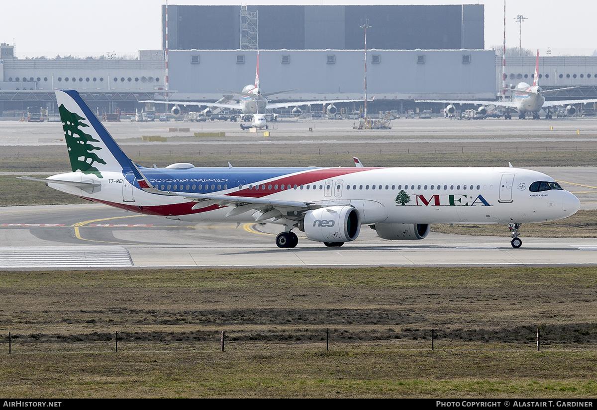 Aircraft Photo of T7-ME1 | Airbus A321-271N | MEA - Middle East Airlines | AirHistory.net #658001