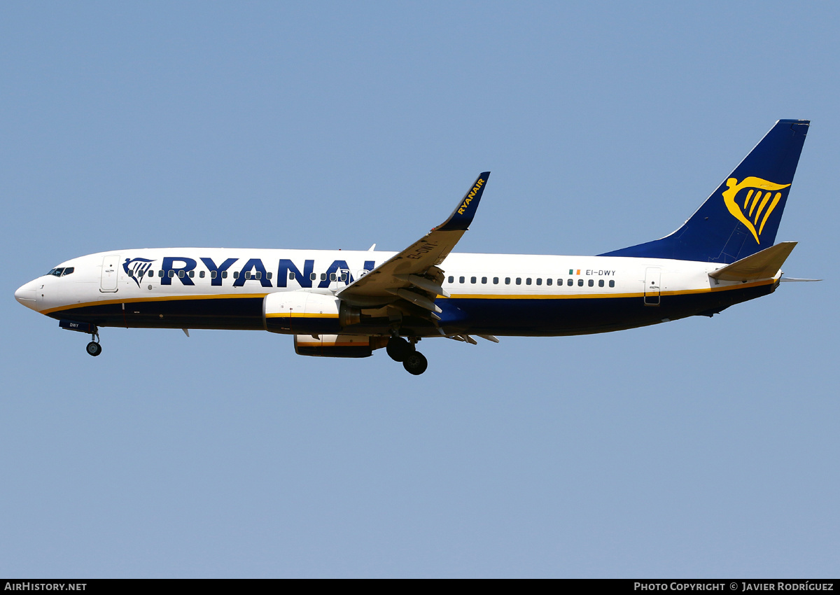 Aircraft Photo of EI-DWY | Boeing 737-8AS | Ryanair | AirHistory.net #658015