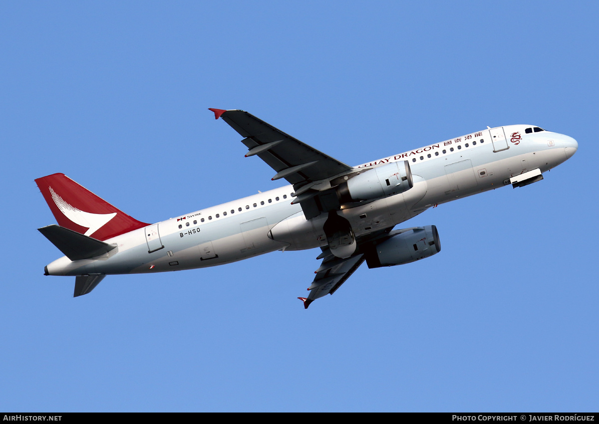 Aircraft Photo of B-HSO | Airbus A320-232 | Cathay Dragon Airways | AirHistory.net #658023