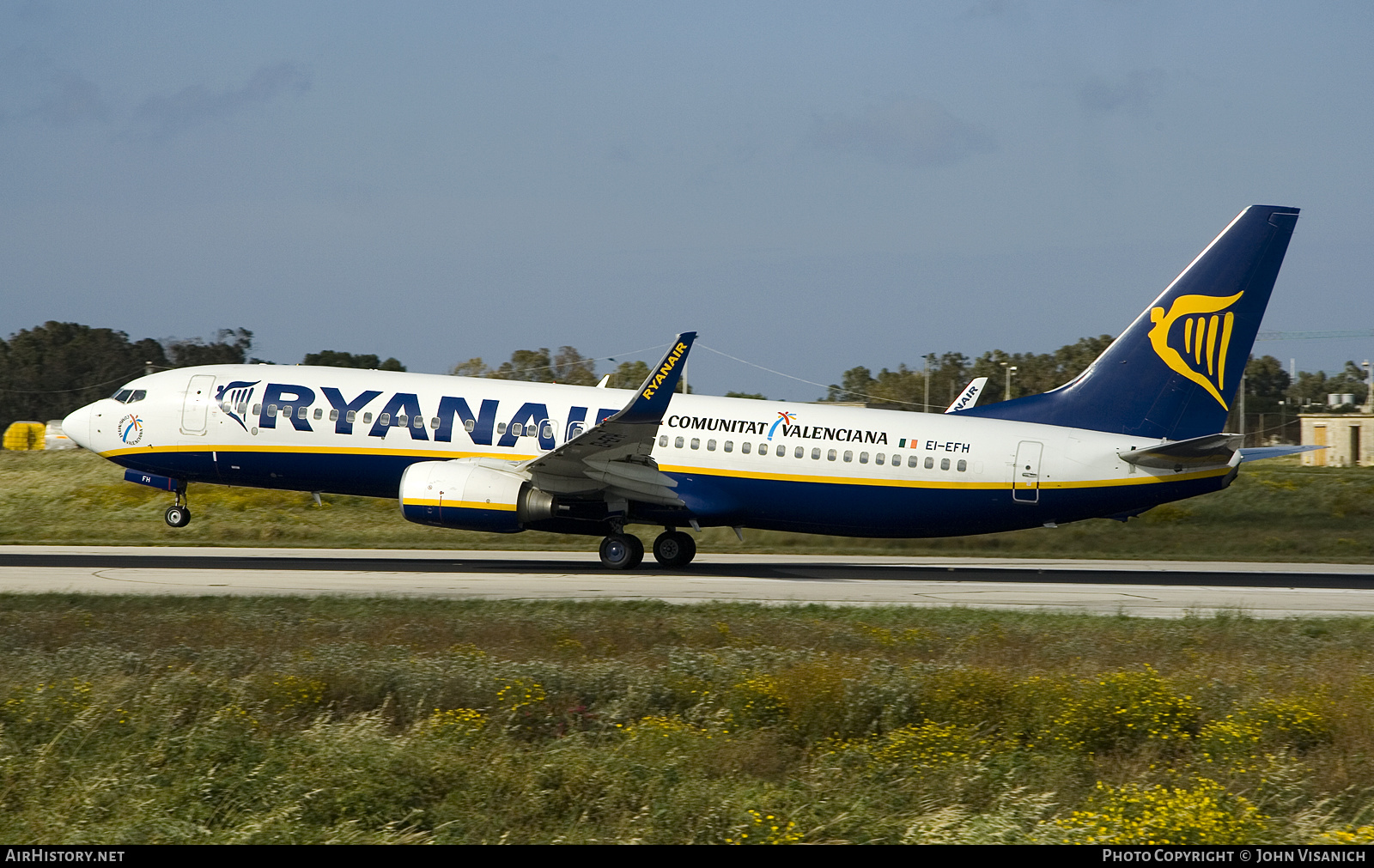 Aircraft Photo of EI-EFH | Boeing 737-8AS | Ryanair | AirHistory.net #658071