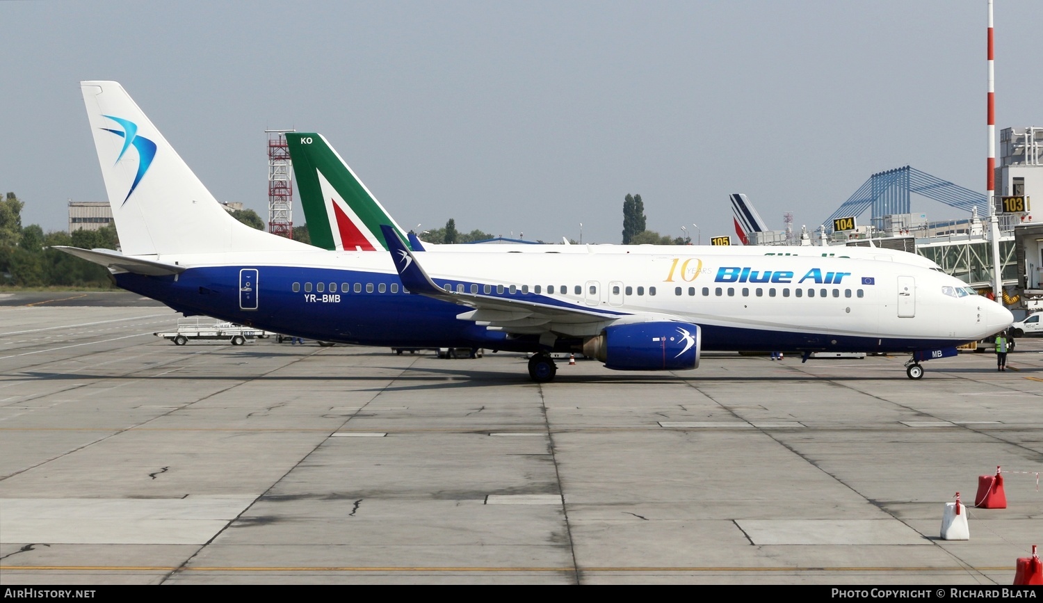 Aircraft Photo of YR-BMB | Boeing 737-85R | Blue Air | AirHistory.net #658072