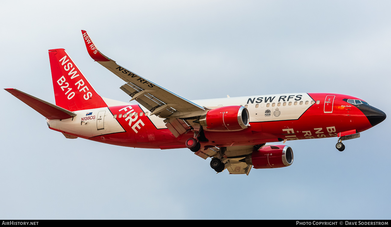 Aircraft Photo of N138CG | Boeing 737-3H4/AT | NSW Rural Fire Service | AirHistory.net #658228