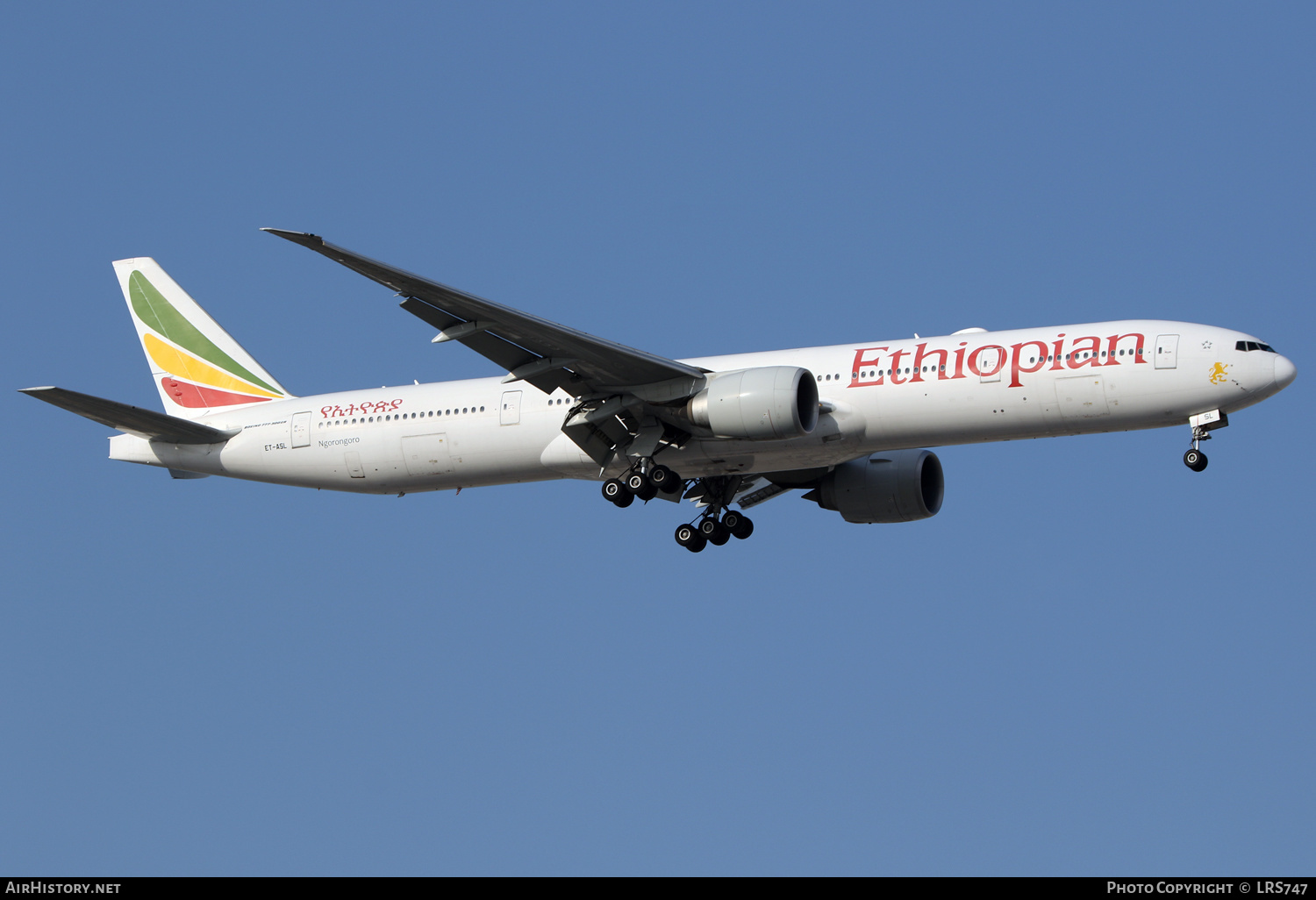 Aircraft Photo of ET-ASL | Boeing 777-360/ER | Ethiopian Airlines | AirHistory.net #658236