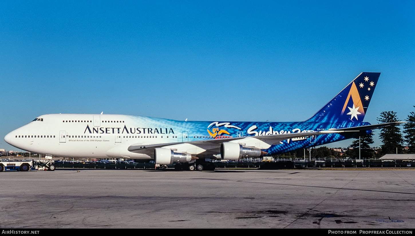 Aircraft Photo of VH-INJ | Boeing 747-312 | Ansett Australia | AirHistory.net #658268