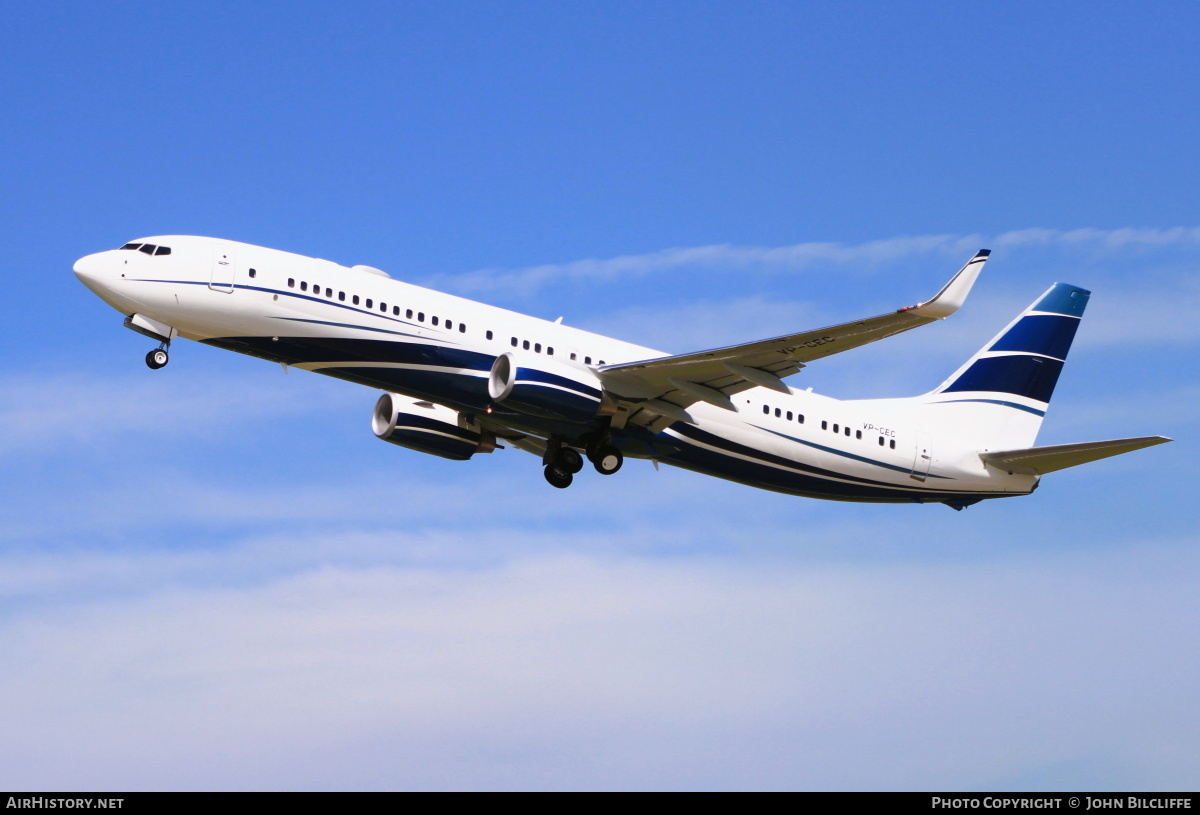 Aircraft Photo of VP-CEC | Boeing 737-9HW/ER BBJ3 | AirHistory.net #658334