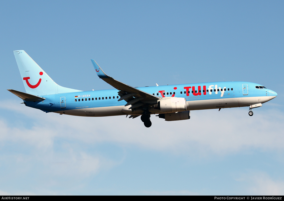 Aircraft Photo of D-ADZV | Boeing 737-804 | TUIfly | AirHistory.net #658378