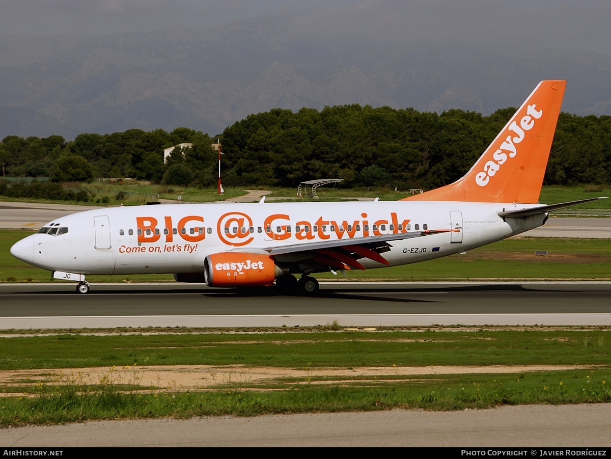 Aircraft Photo of G-EZJD | Boeing 737-73V | EasyJet | AirHistory.net #658379