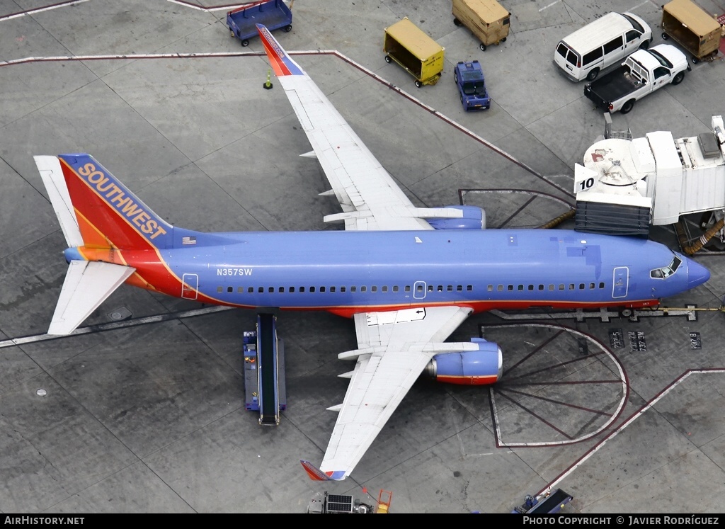 Aircraft Photo of N357SW | Boeing 737-3H4 | Southwest Airlines | AirHistory.net #658426