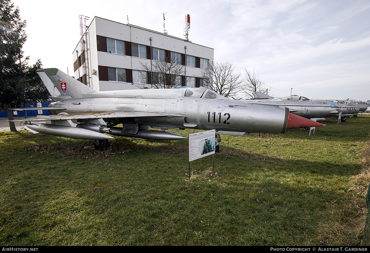 Aircraft Photo of 1112 | Mikoyan-Gurevich MiG-21MA | Slovakia - Air Force | AirHistory.net #658484