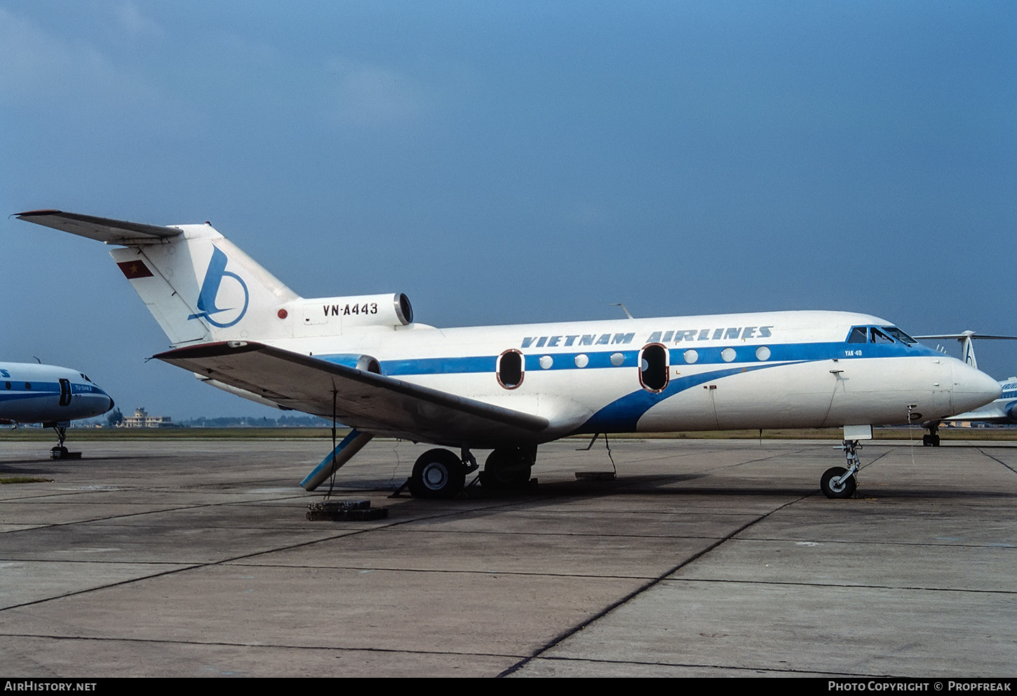 Aircraft Photo of VN-A443 | Yakovlev Yak-40 | Vietnam Airlines | AirHistory.net #658578