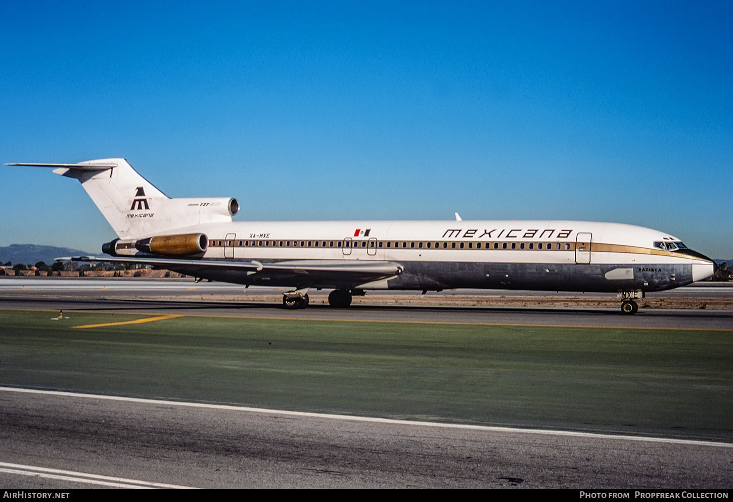 Aircraft Photo of XA-MXE | Boeing 727-2M7/Adv | Mexicana | AirHistory.net #658640