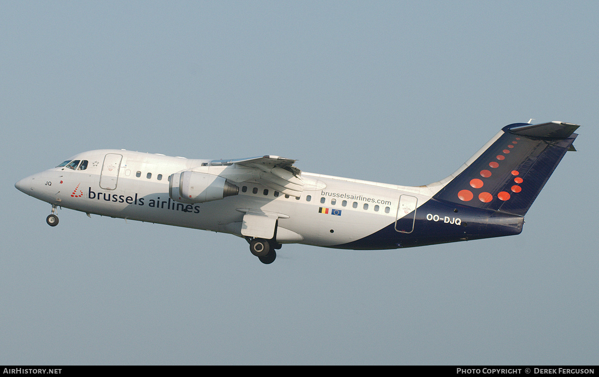 Aircraft Photo of OO-DJQ | British Aerospace Avro 146-RJ85 | Brussels Airlines | AirHistory.net #658667