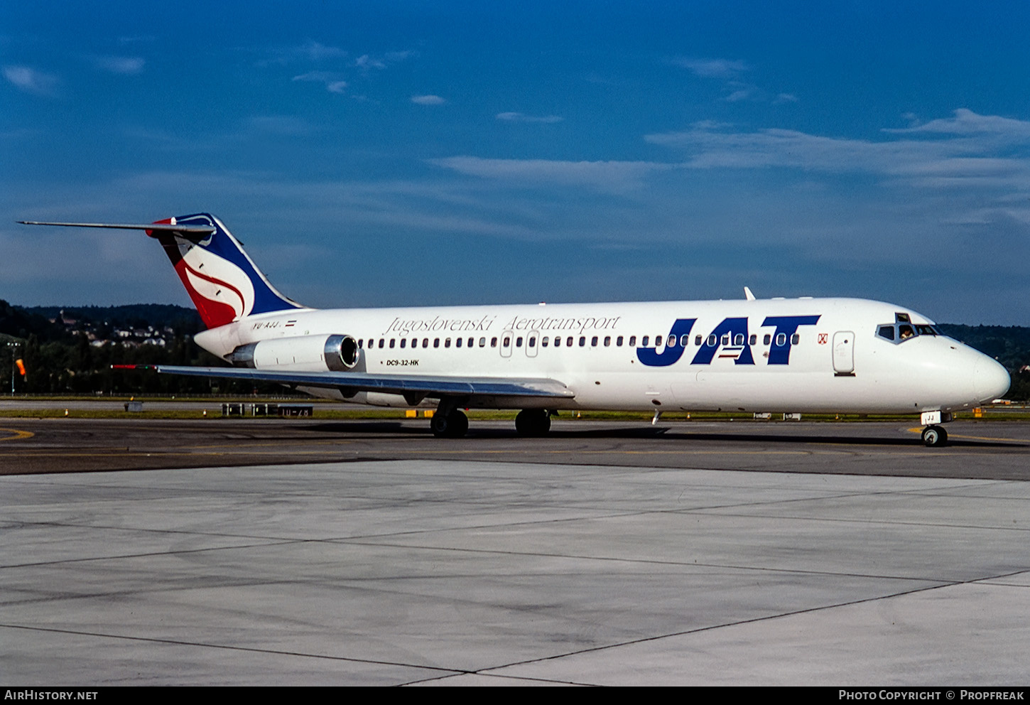 Aircraft Photo of YU-AJJ | McDonnell Douglas DC-9-32 | JAT Yugoslav Airlines - Jugoslovenski Aerotransport | AirHistory.net #658682