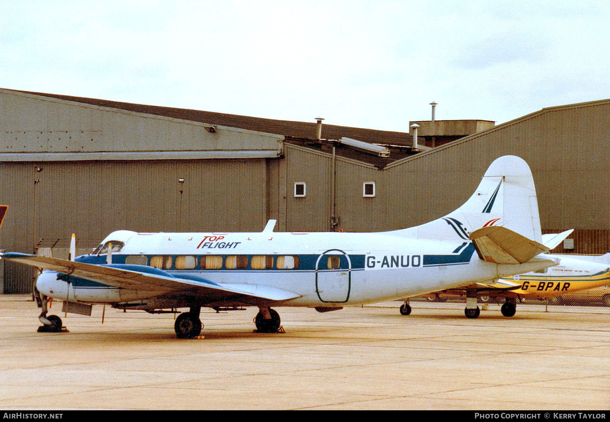 Aircraft Photo of G-ANUO | De Havilland D.H. 114 Heron 2D | Top Flight | AirHistory.net #658694