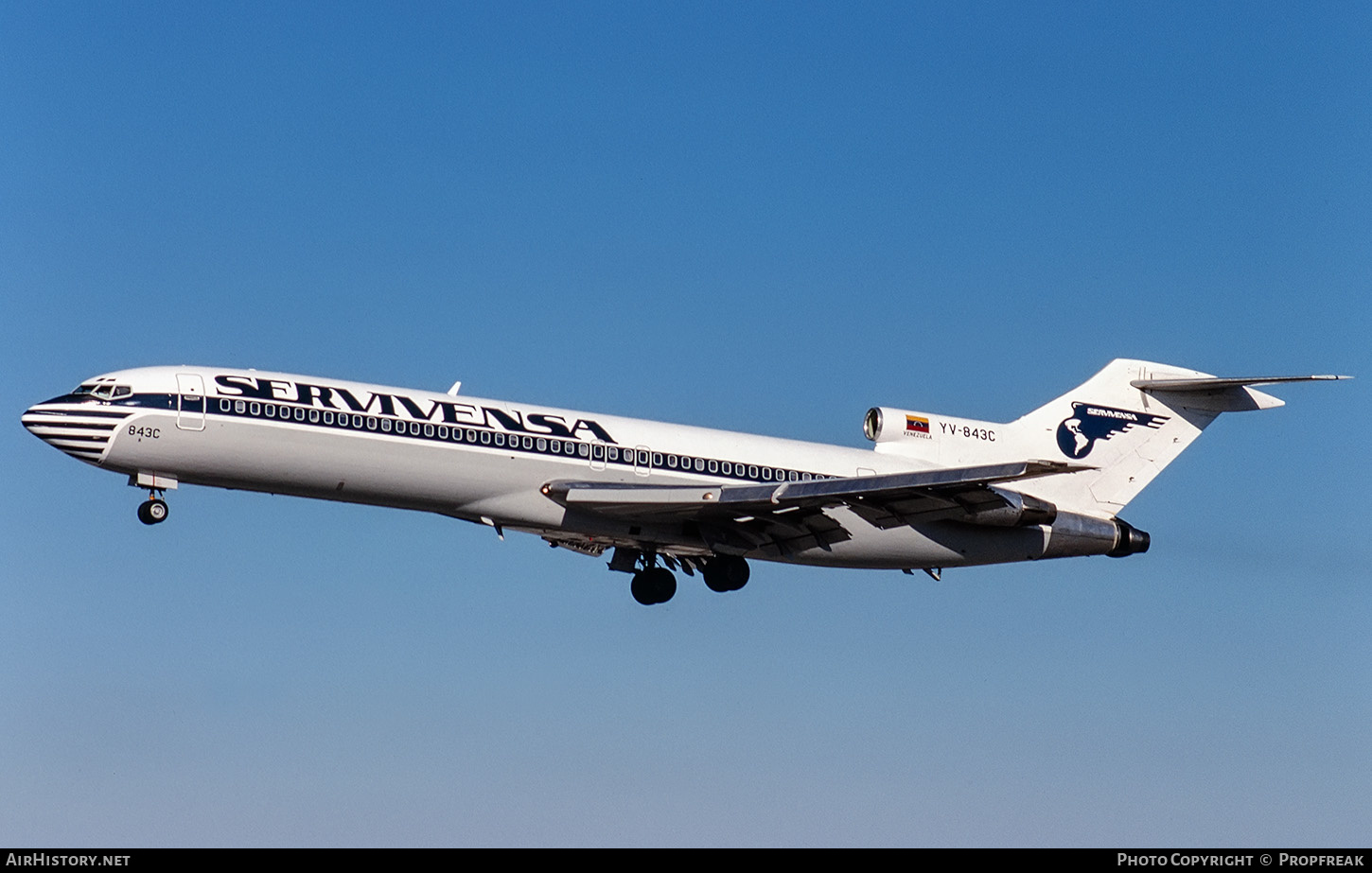 Aircraft Photo of YV-843C | Boeing 727-281/Adv | Servivensa | AirHistory.net #658701