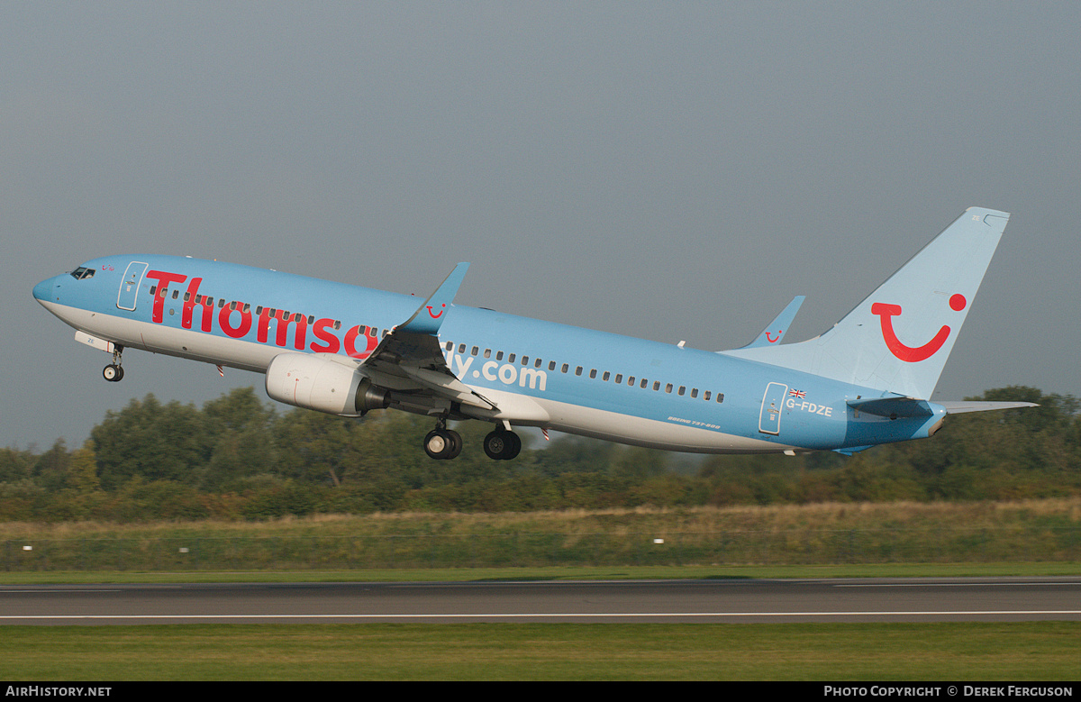 Aircraft Photo of G-FDZE | Boeing 737-8K5 | Thomsonfly | AirHistory.net #658727