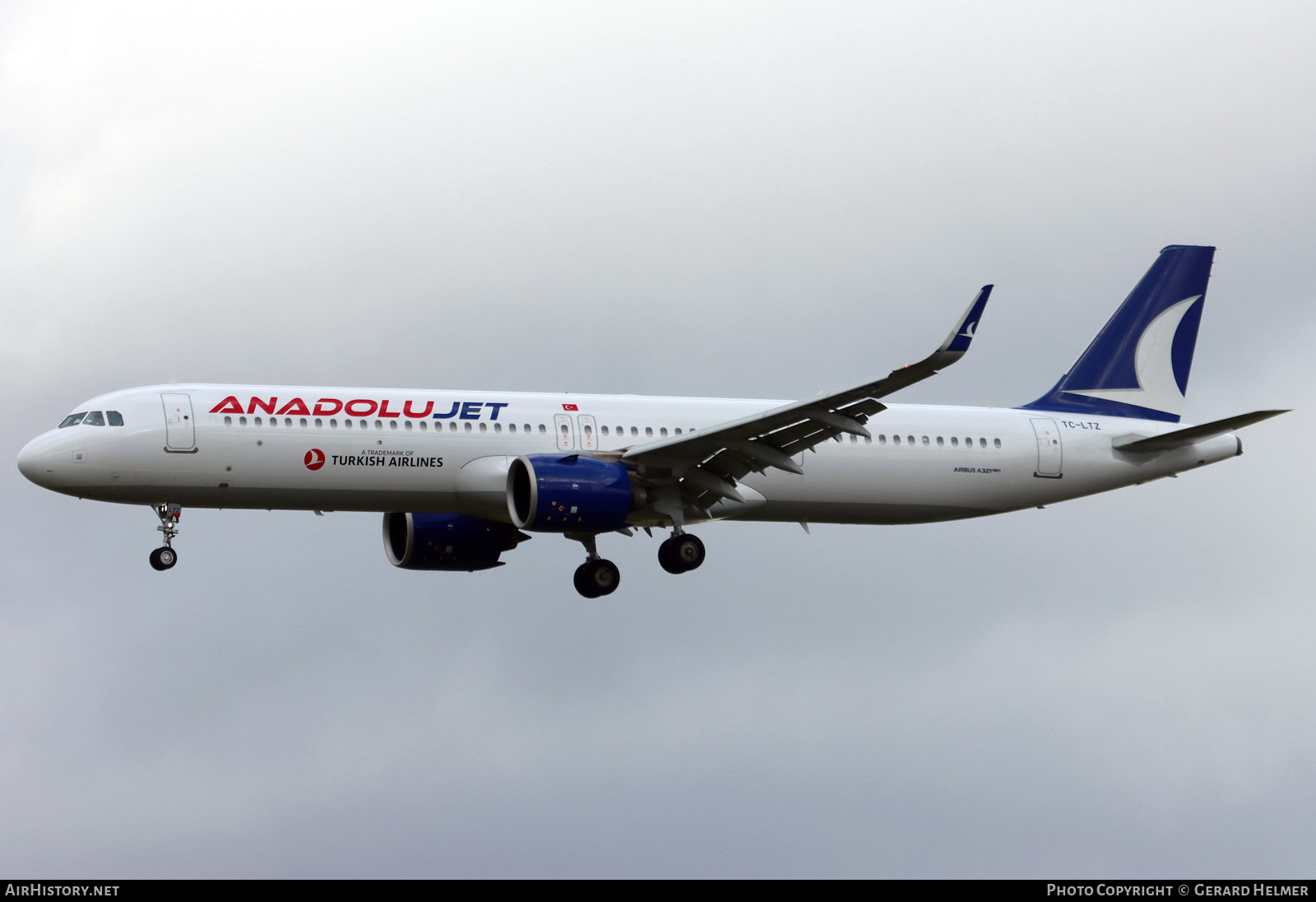 Aircraft Photo of TC-LTZ | Airbus A321-271NX | AnadoluJet | AirHistory.net #658811