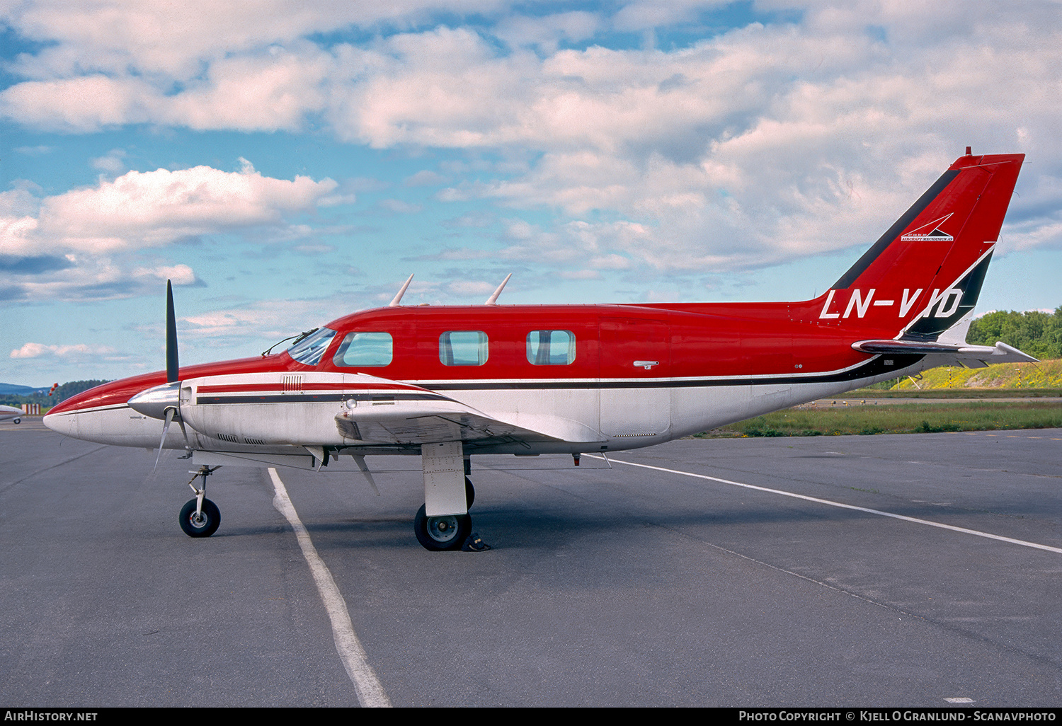 Aircraft Photo of LN-VID | Piper PA-31P-425 Navajo | Aircraft Mechanics | AirHistory.net #658854