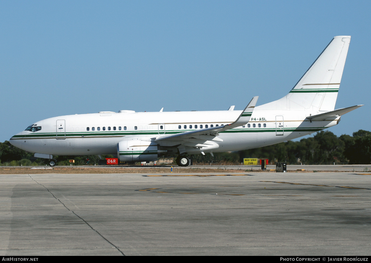 Aircraft Photo of P4-ASL | Boeing 737-7BH BBJ | AirHistory.net #658864