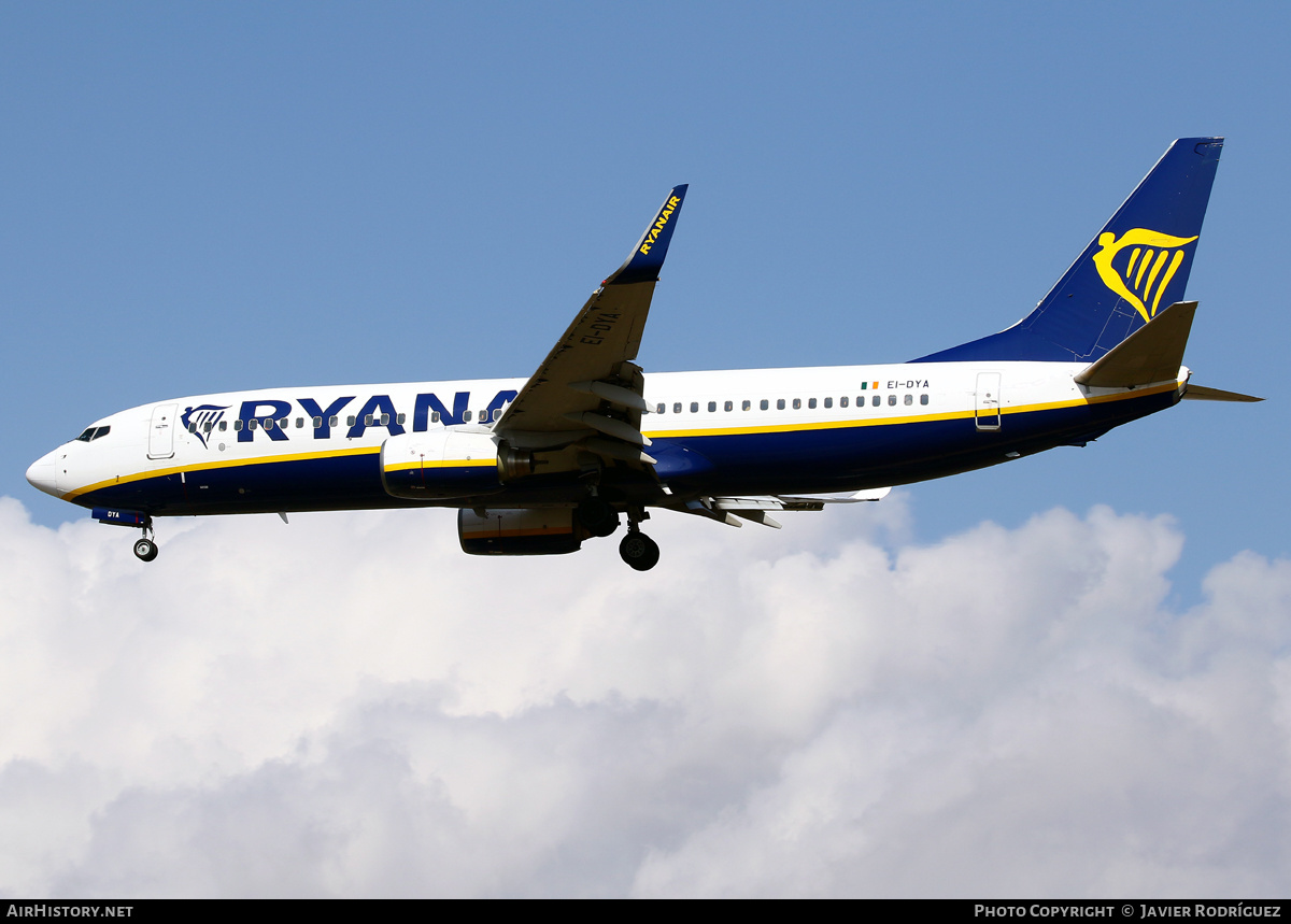 Aircraft Photo of EI-DYA | Boeing 737-8AS | Ryanair | AirHistory.net #658865