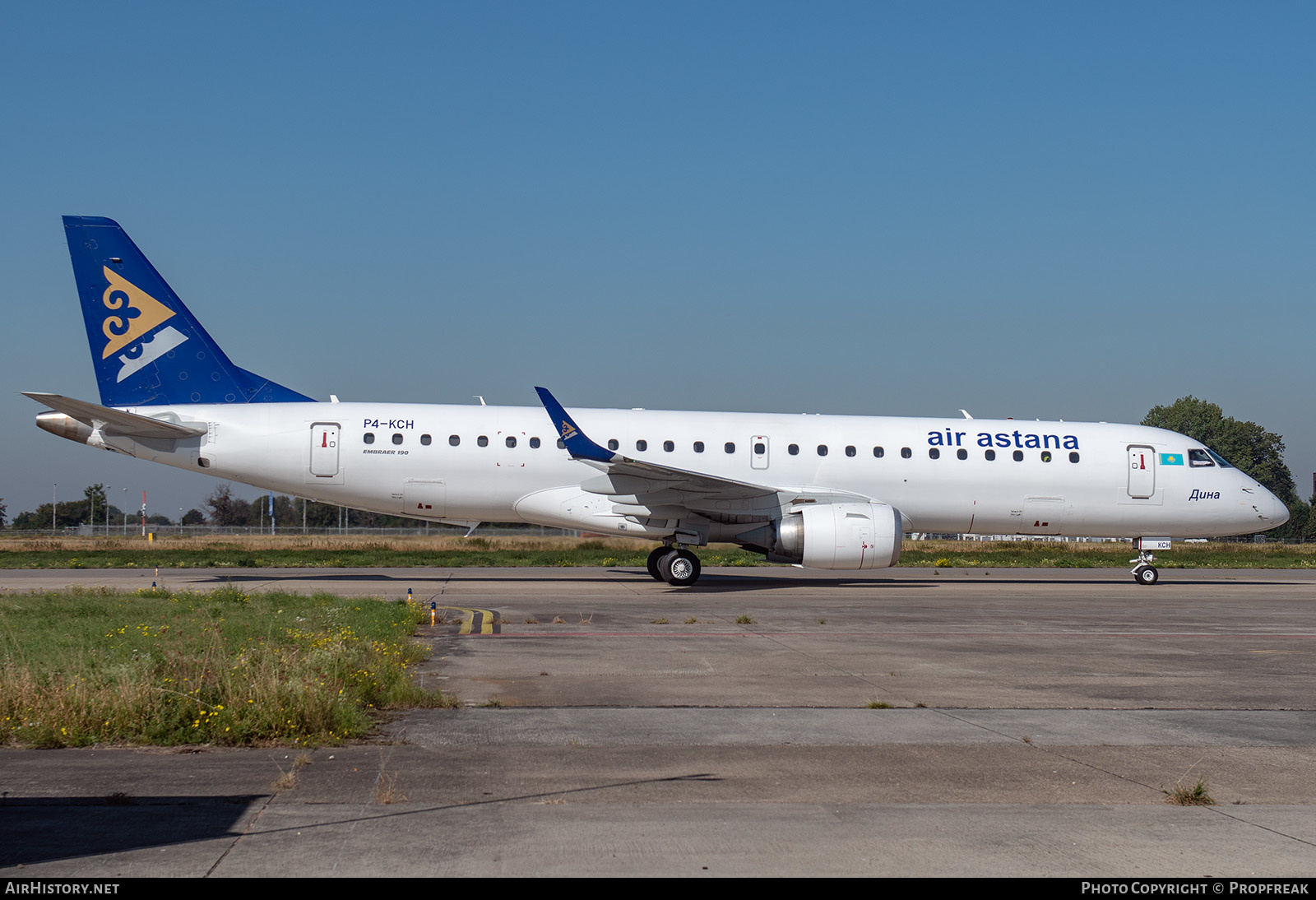 Aircraft Photo of P4-KCH | Embraer 190LR (ERJ-190-100LR) | Air Astana | AirHistory.net #658919