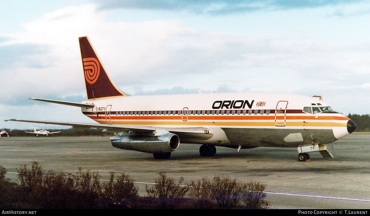 Aircraft Photo of G-BGTV | Boeing 737-2T5/Adv | Orion Airways | AirHistory.net #659007