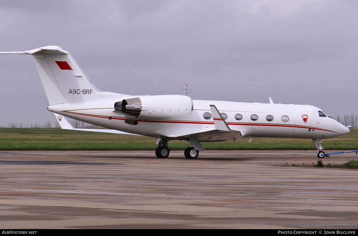 Aircraft Photo of A9C-BRF | Gulfstream Aerospace G-IV Gulfstream IV-SP | Bahrain Amiri Flight | AirHistory.net #659033