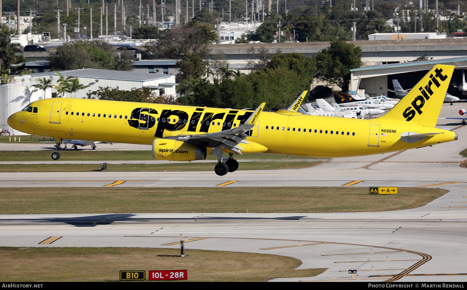 Aircraft Photo of N686NK | Airbus A321-231 | Spirit Airlines | AirHistory.net #659034