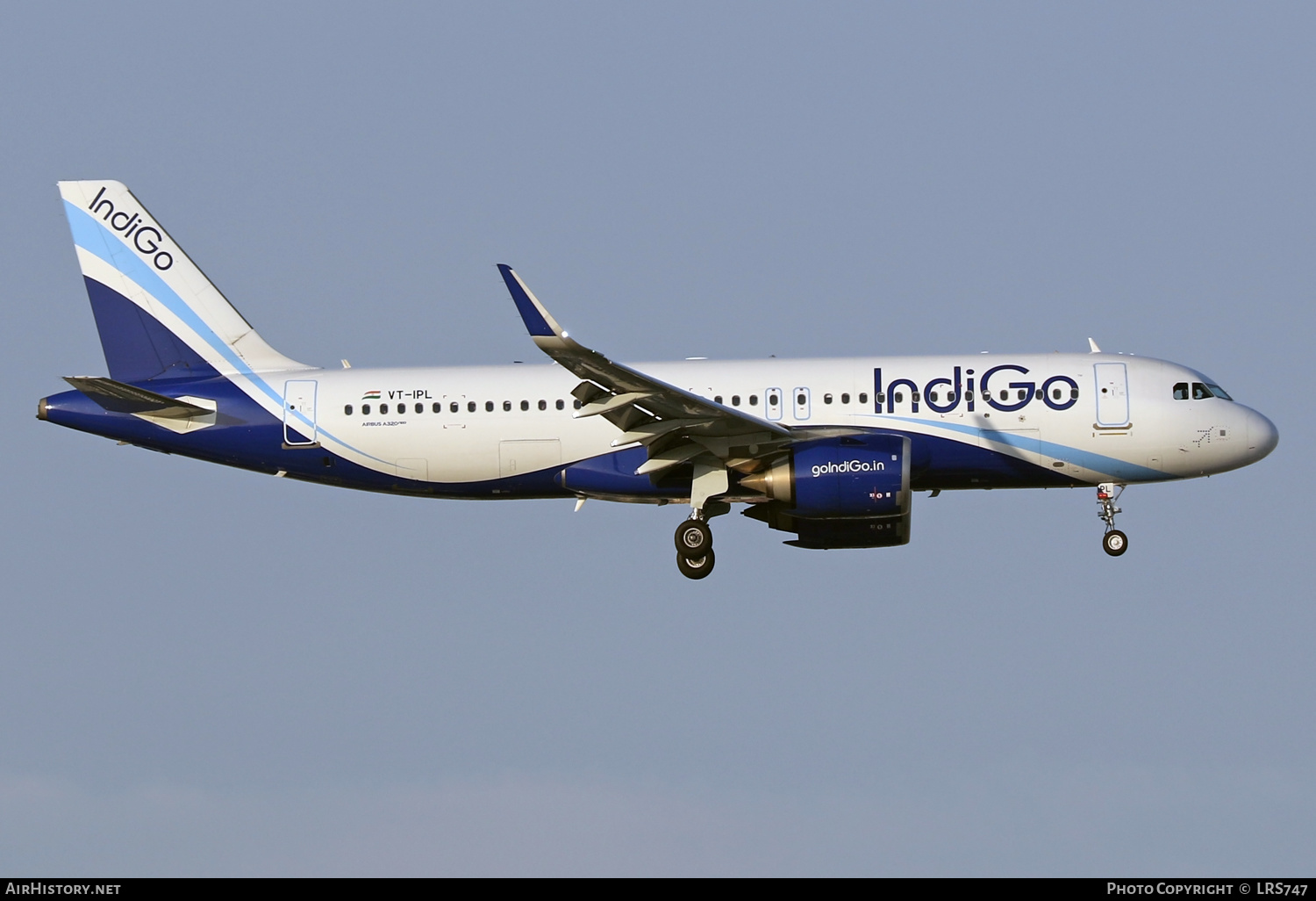 Aircraft Photo of VT-IPL | Airbus A320-251N | IndiGo | AirHistory.net #659089