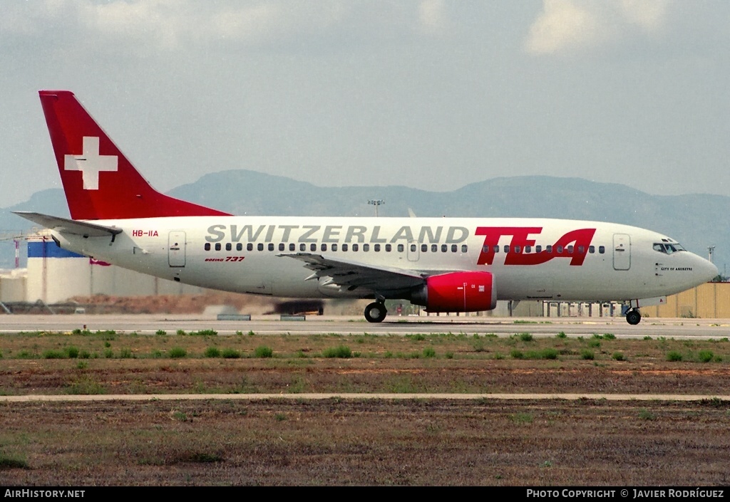 Aircraft Photo of HB-IIA | Boeing 737-3M8 | TEA Switzerland - Trans European Airways | AirHistory.net #659101