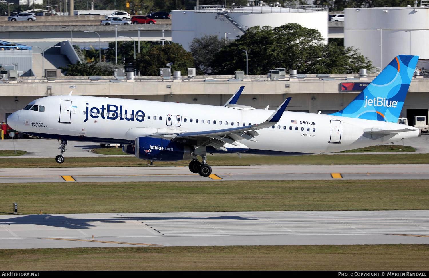 Aircraft Photo of N807JB | Airbus A320-232 | JetBlue Airways | AirHistory.net #659165