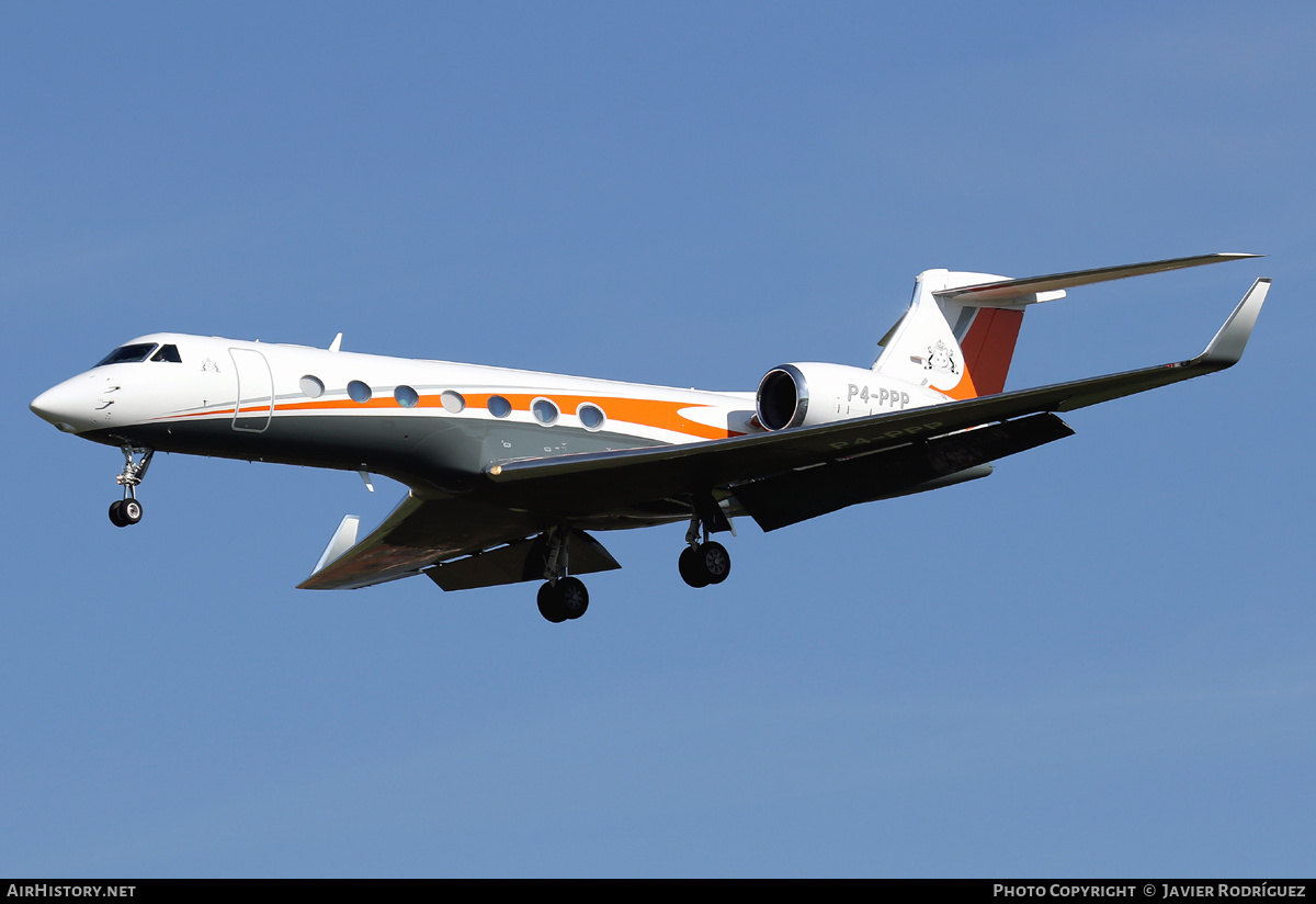 Aircraft Photo of P4-PPP | Gulfstream Aerospace G-V-SP Gulfstream G550 | AirHistory.net #659175