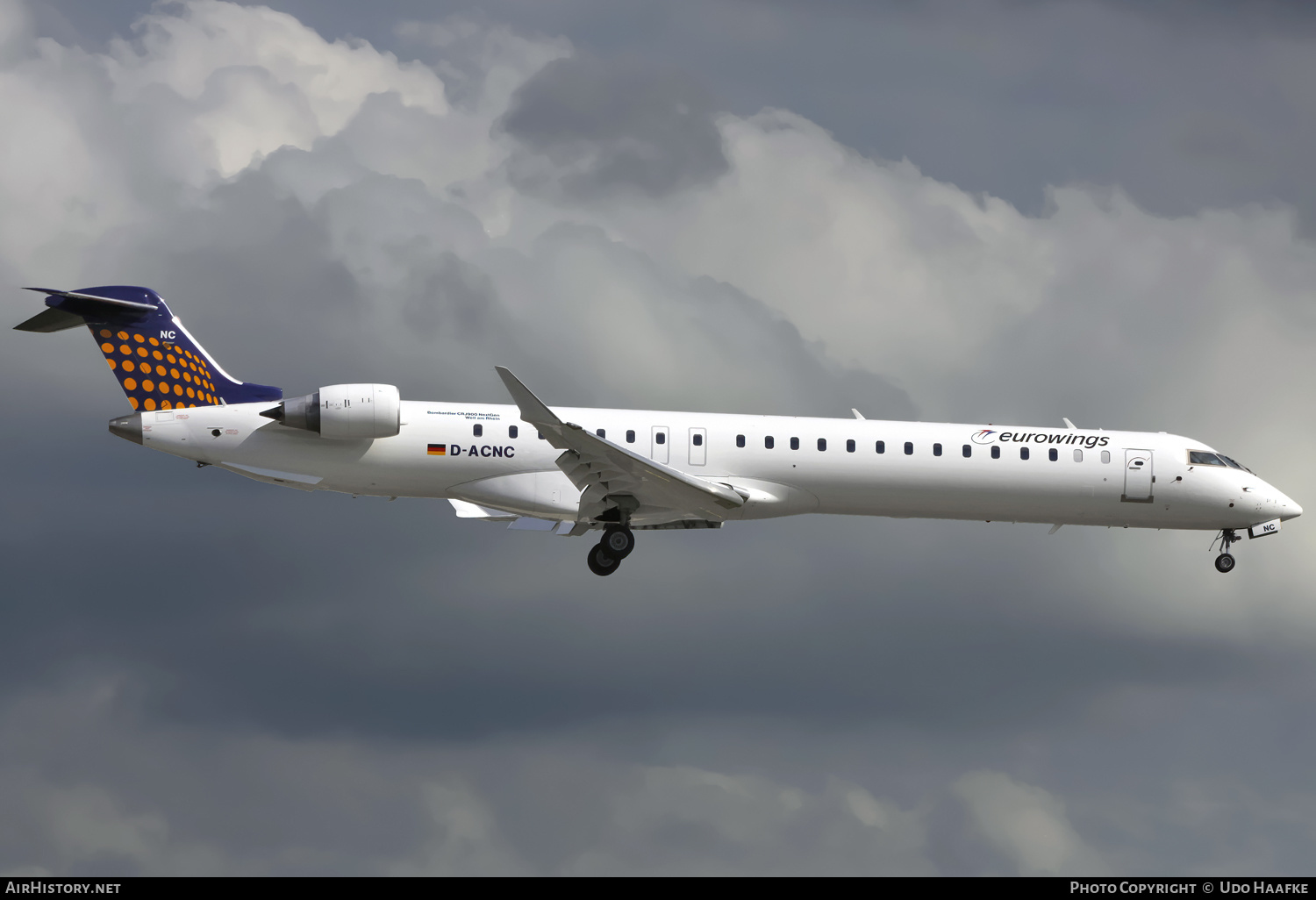 Aircraft Photo of D-ACNC | Bombardier CRJ-900LR (CL-600-2D24) | Eurowings | AirHistory.net #659208