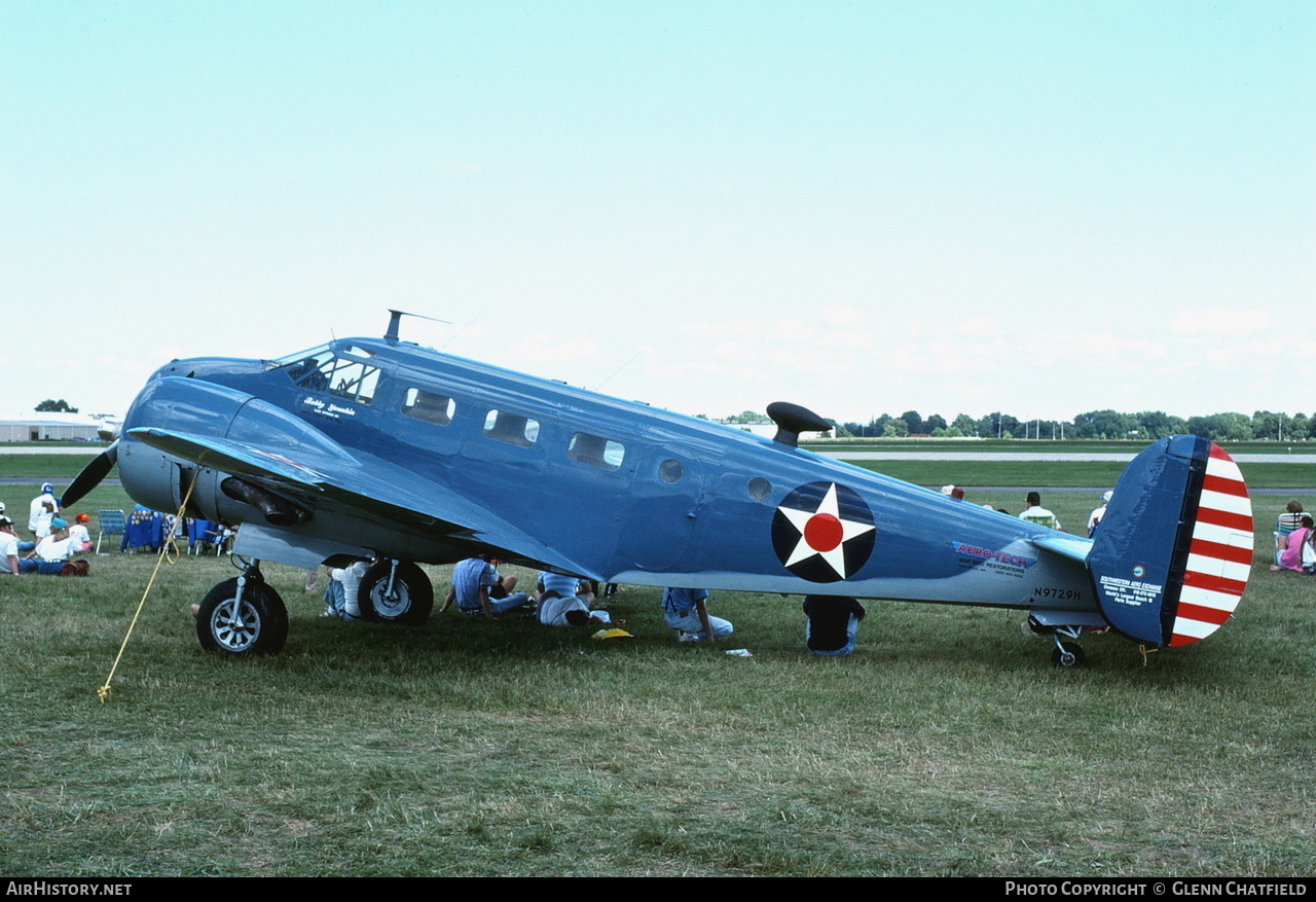 Aircraft Photo of N9729H | Beech C18S | USA - Army | AirHistory.net #659212