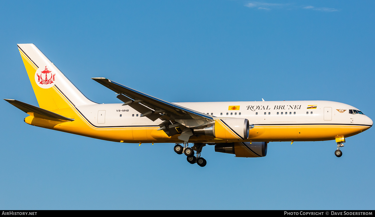 Aircraft Photo of V8-MHB | Boeing 767-27G/ER | Royal Brunei Airlines | AirHistory.net #659235