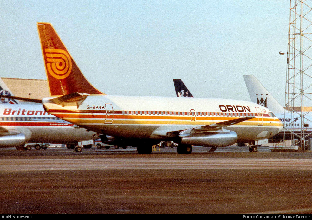 Aircraft Photo of G-BHVH | Boeing 737-2T5/Adv | Orion Airways | AirHistory.net #659288