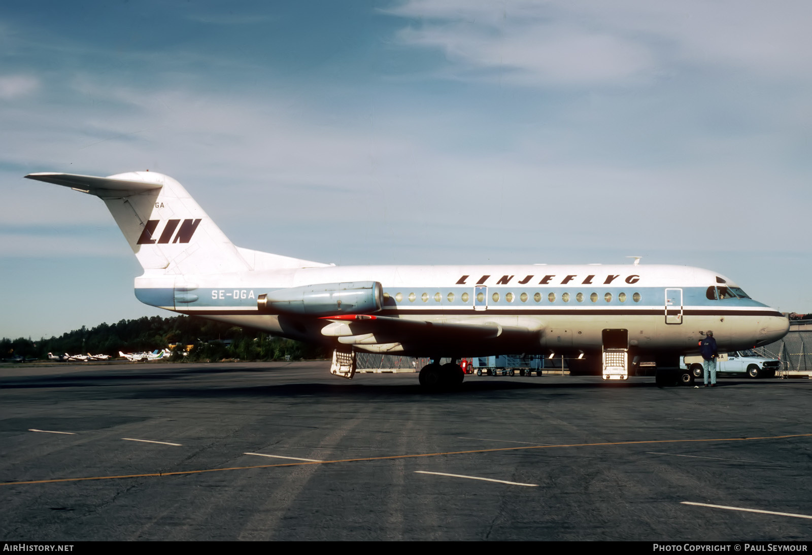 Aircraft Photo of SE-DGA | Fokker F28-1000 Fellowship | Linjeflyg | AirHistory.net #659337