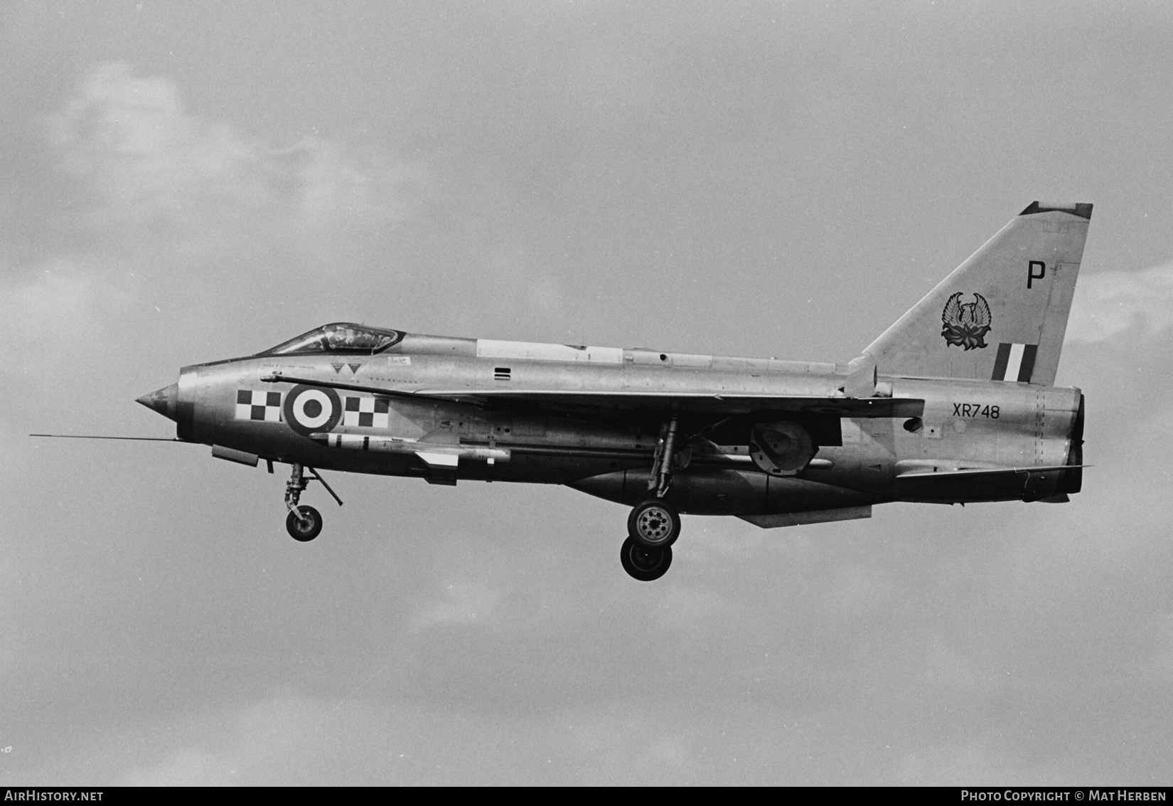 Aircraft Photo of XR748 | English Electric Lightning F3 | UK - Air Force | AirHistory.net #659361