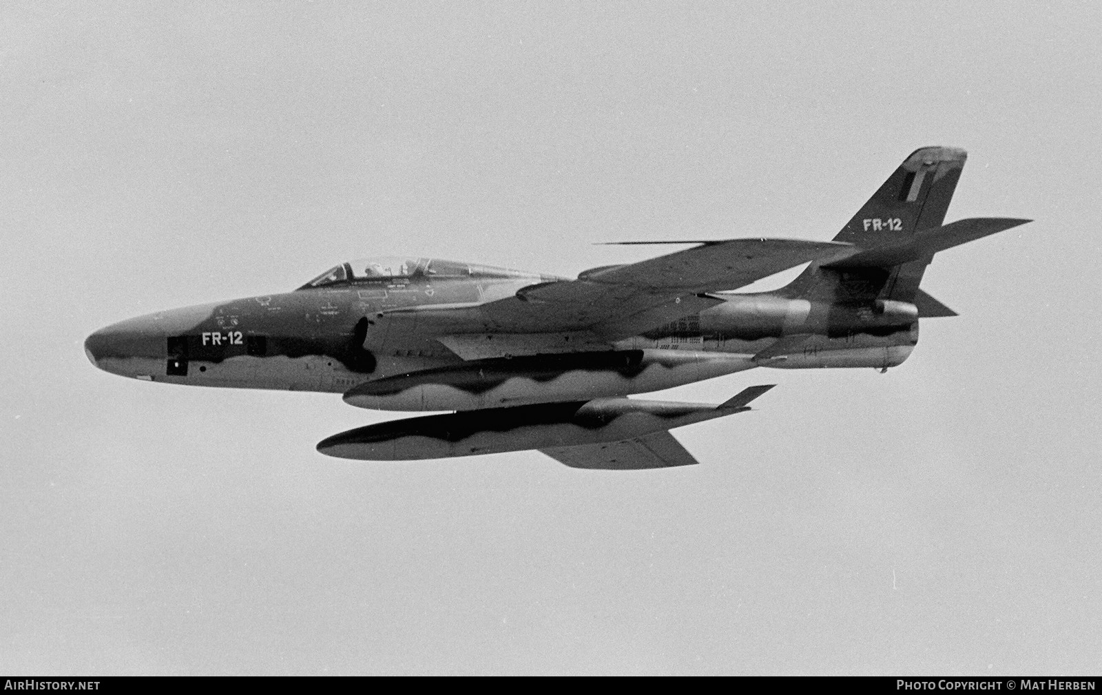 Aircraft Photo of FR-12 / 52-7238 | Republic RF-84F Thunderflash | Belgium - Air Force | AirHistory.net #659374