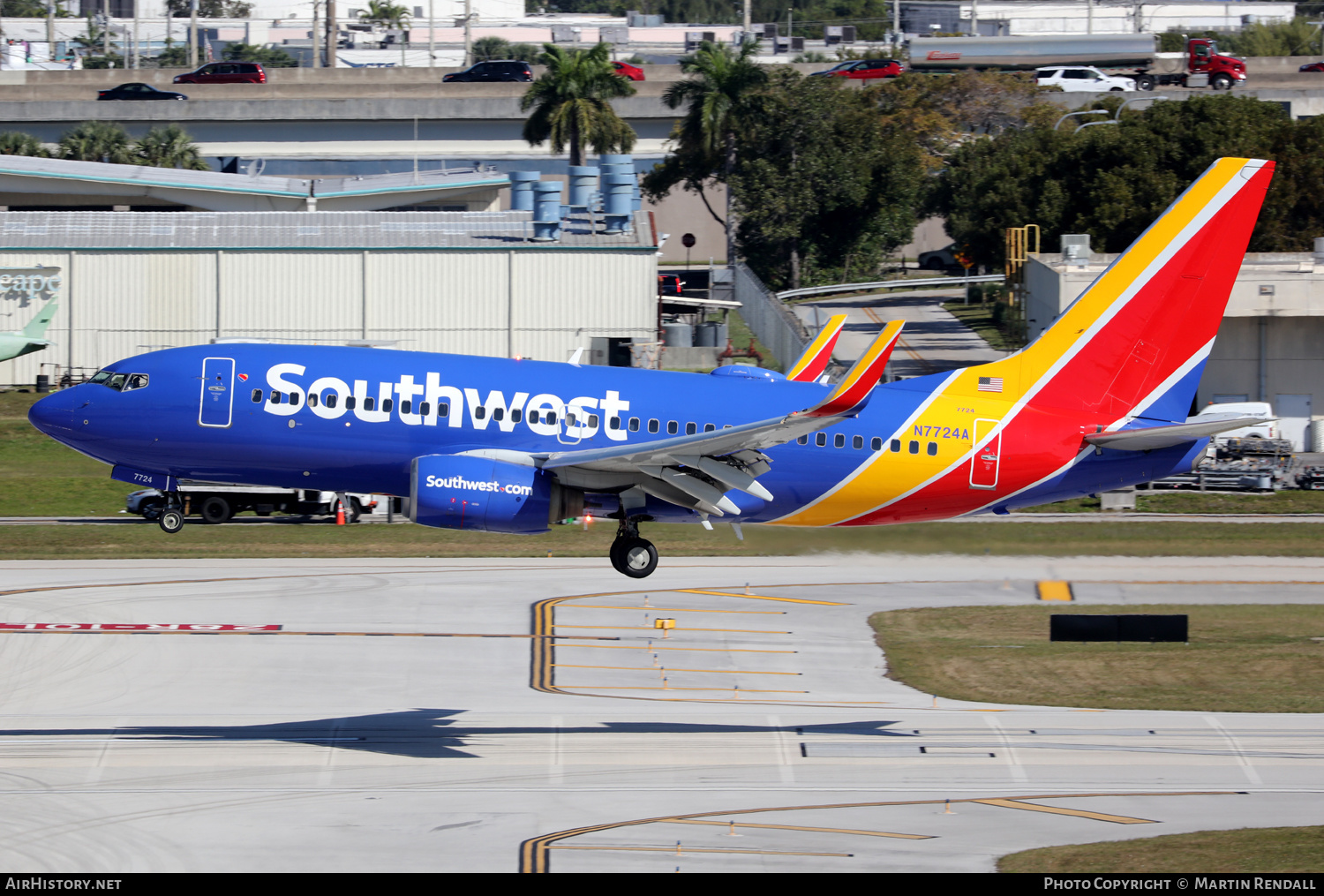 Aircraft Photo of N7724A | Boeing 737-7BD | Southwest Airlines | AirHistory.net #659418